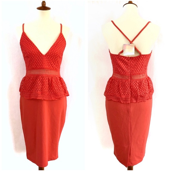 Missguided Peplum Midi Dress - Picture 8 of 8